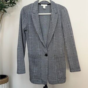 H&M Gray Plaid Women's Blazer